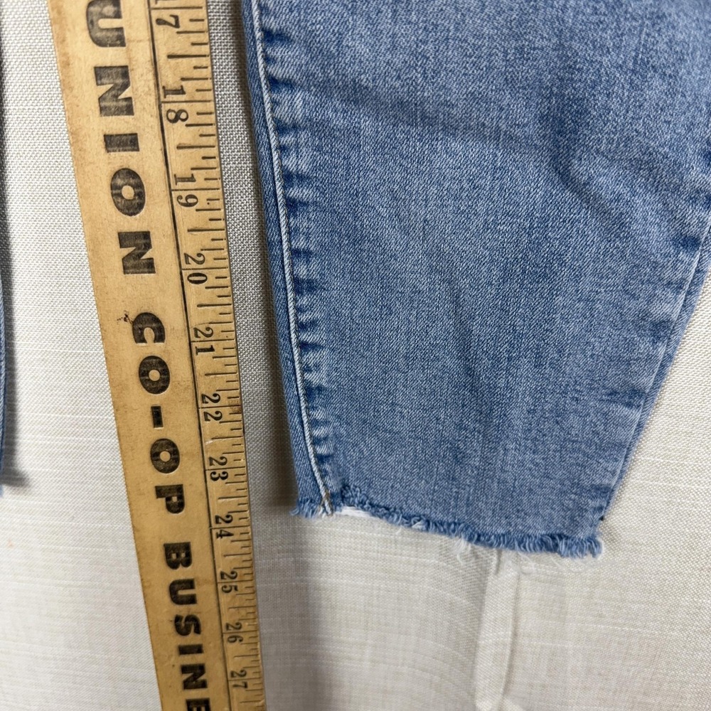 Lucky Brand Ava Crop Jeans Womens 8/29 Medium Wash Slim Raw Hem Stretch Denim - Picture 4 of 15
